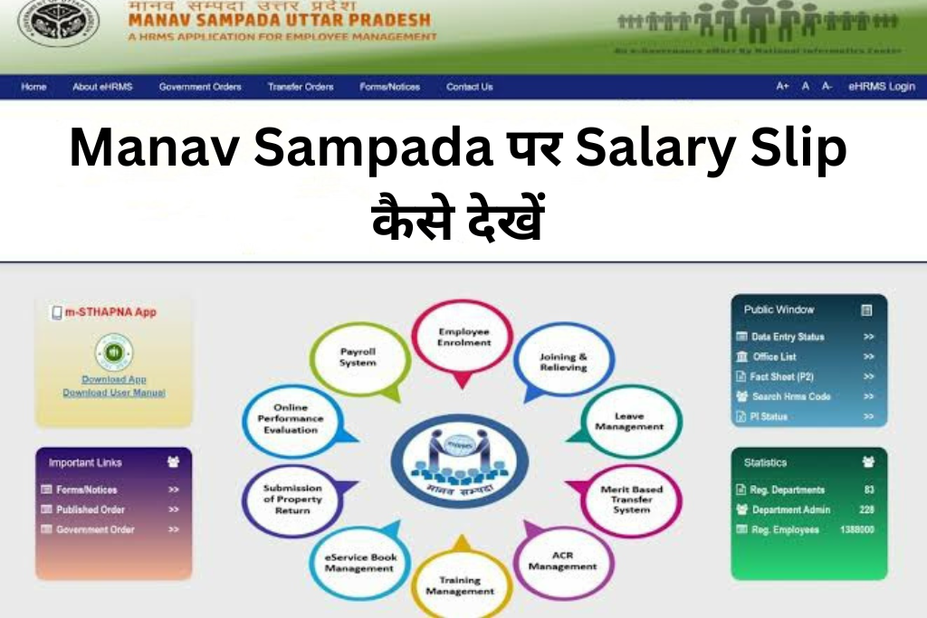 Manav Sampada पर Salary Slip कैसे देखें