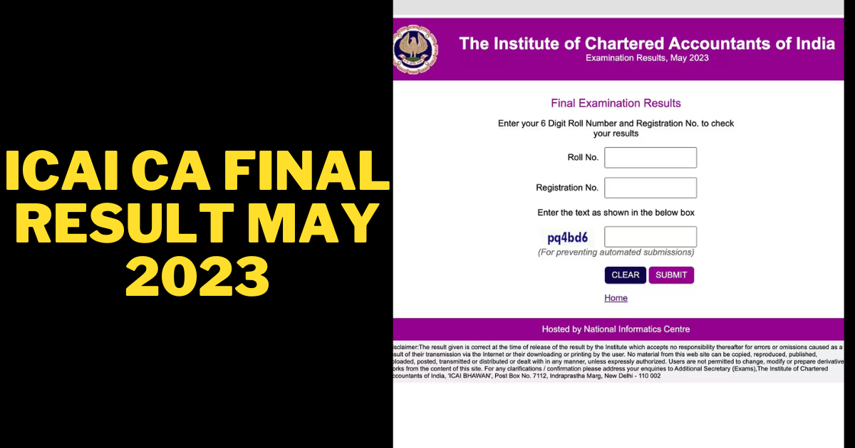 ICAI CA Final Result May 2023 Discover the Latest Updates and Results