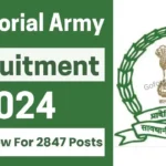 Territorial Army Recruitment 2024